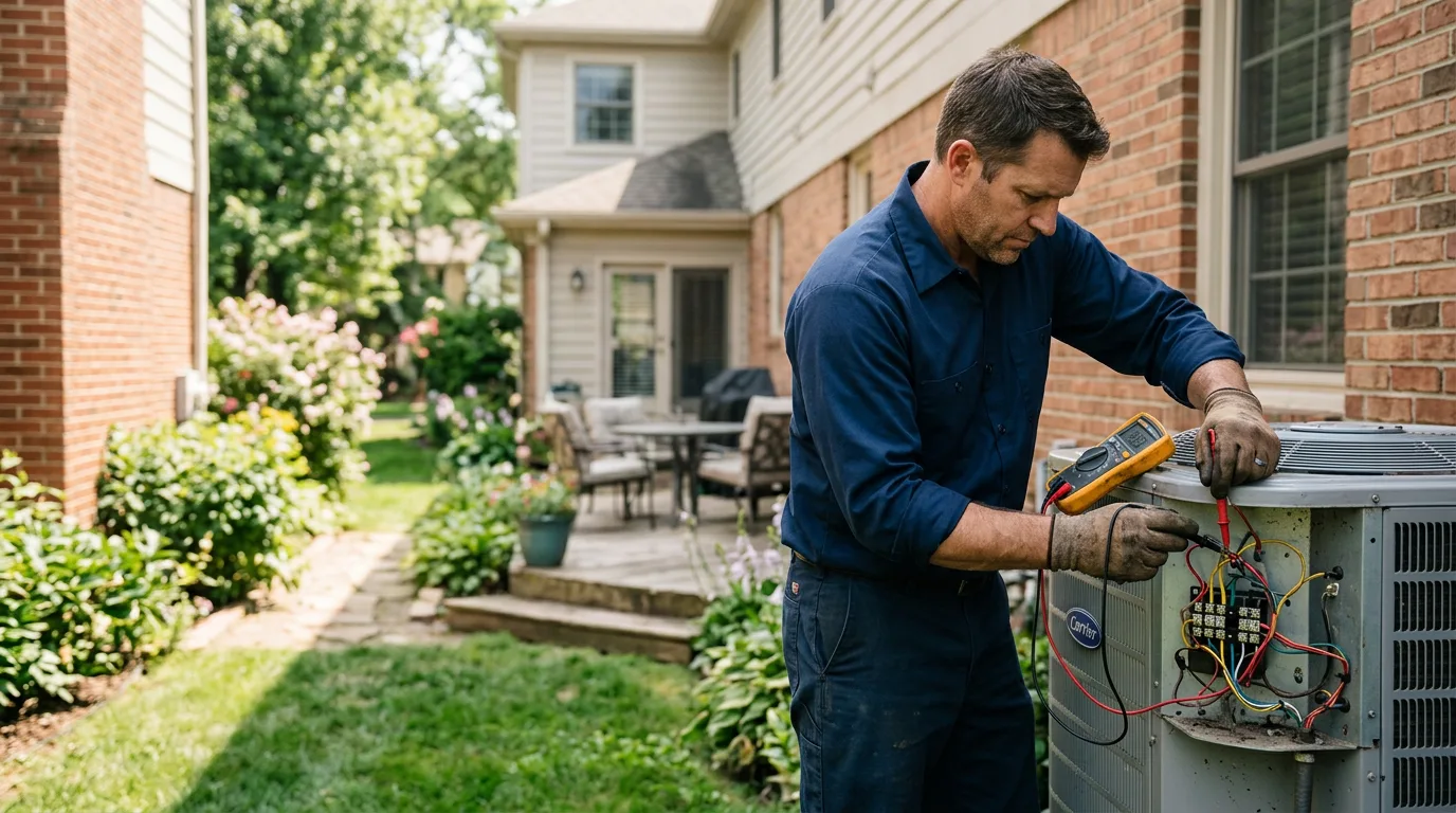 HVAC technician working near Silver Grove, KY